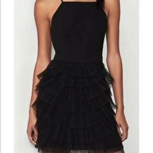BCBG black tulle mini dress size 4 worn once